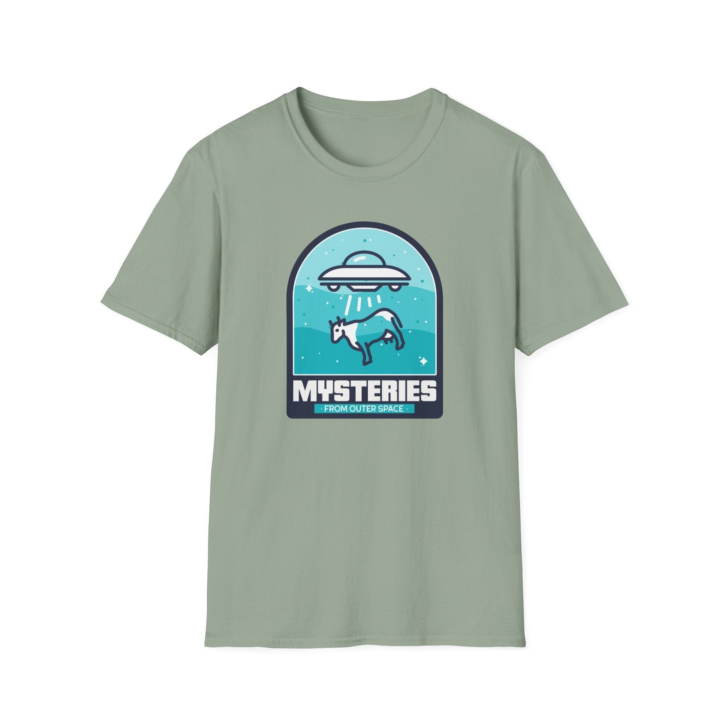 Mysteries UFO Abduction TShirt  Retro Alien Space Graphic Tee