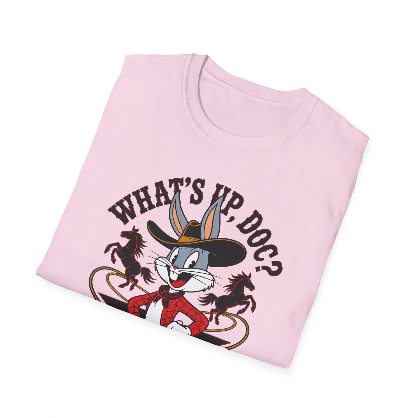 Bugs Bunny Shirt Unisex Cartoon T Shirt With Animation Design Softstyle Gildan 64000