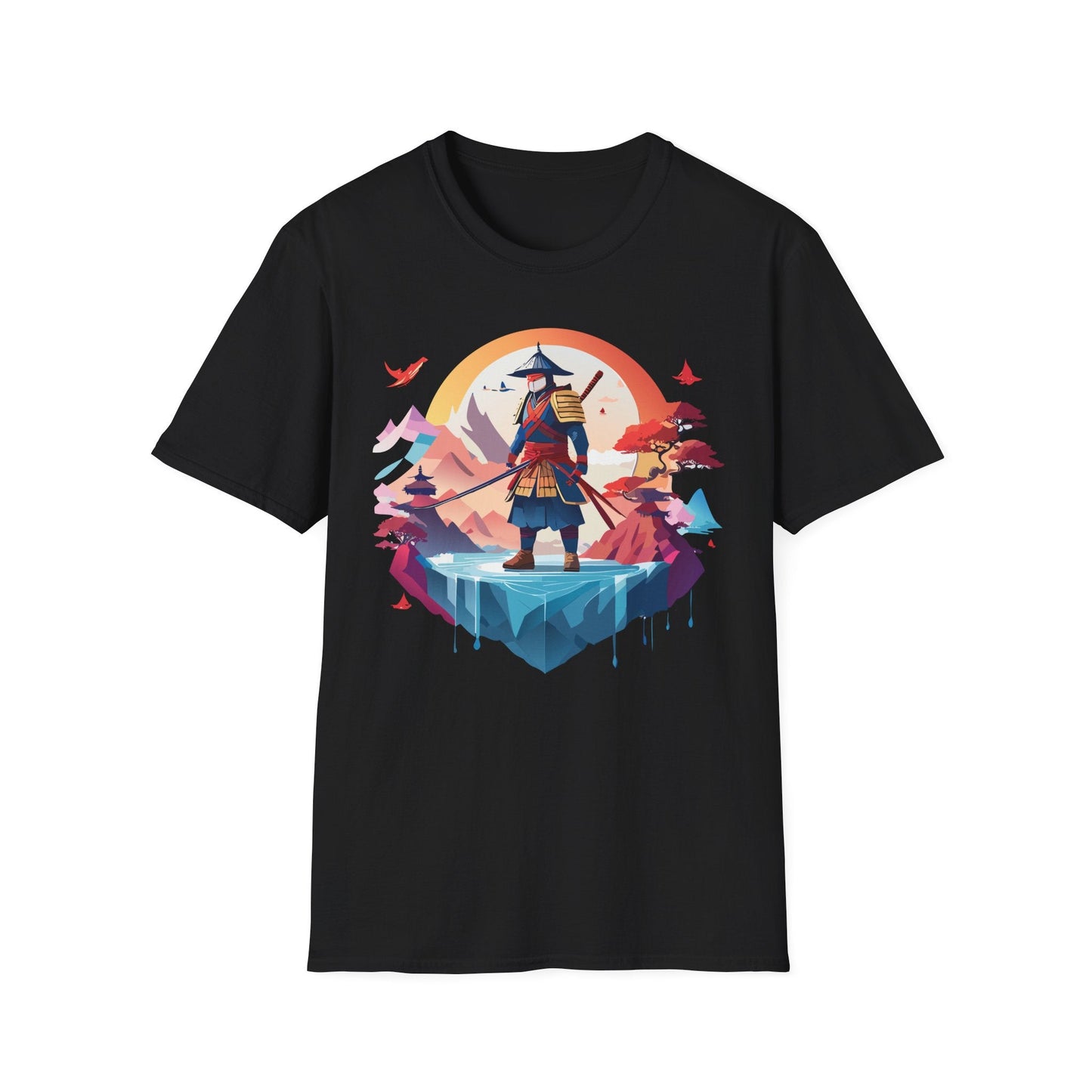 Samurai Shirt Unisex Softstyle Tee 100 Percent Ring Spun Cotton Short Sleeve T Shirt Comfort Fit