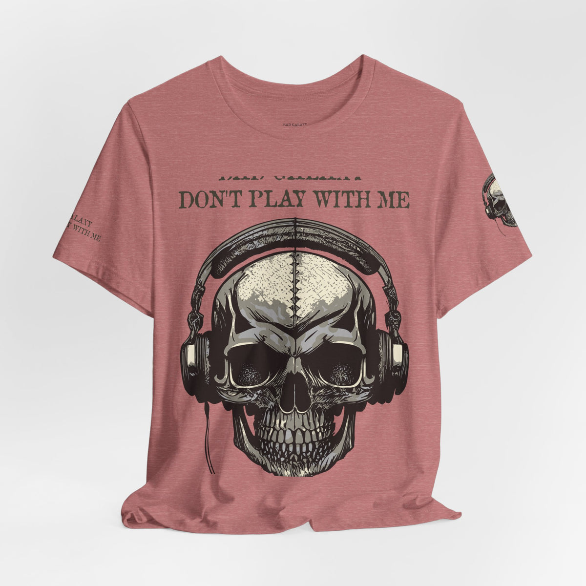 Skull Rock Graphic Unisex Cotton Bella+Canvas Tee with Art Design b45