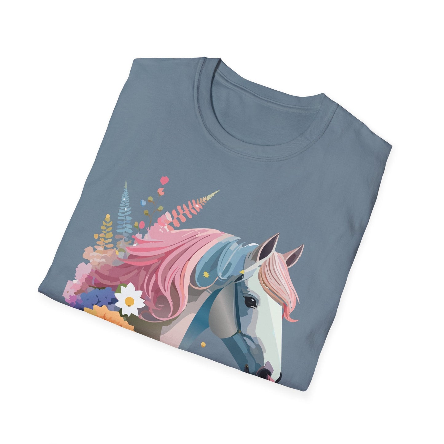 Horse Shirt Unisex Gildan Softstyle 64000 Cotton Tee With Animals