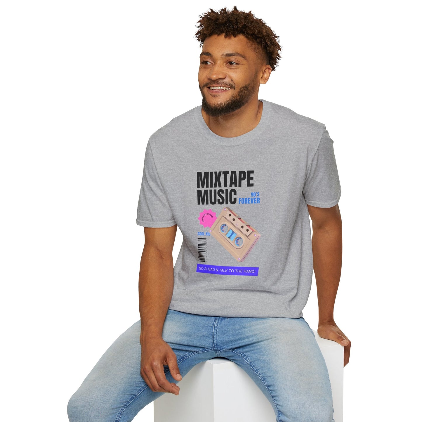 Mixtape Music Vintage Cassette T-Shirt Unisex Cotton Retro Audio Graphic Tee