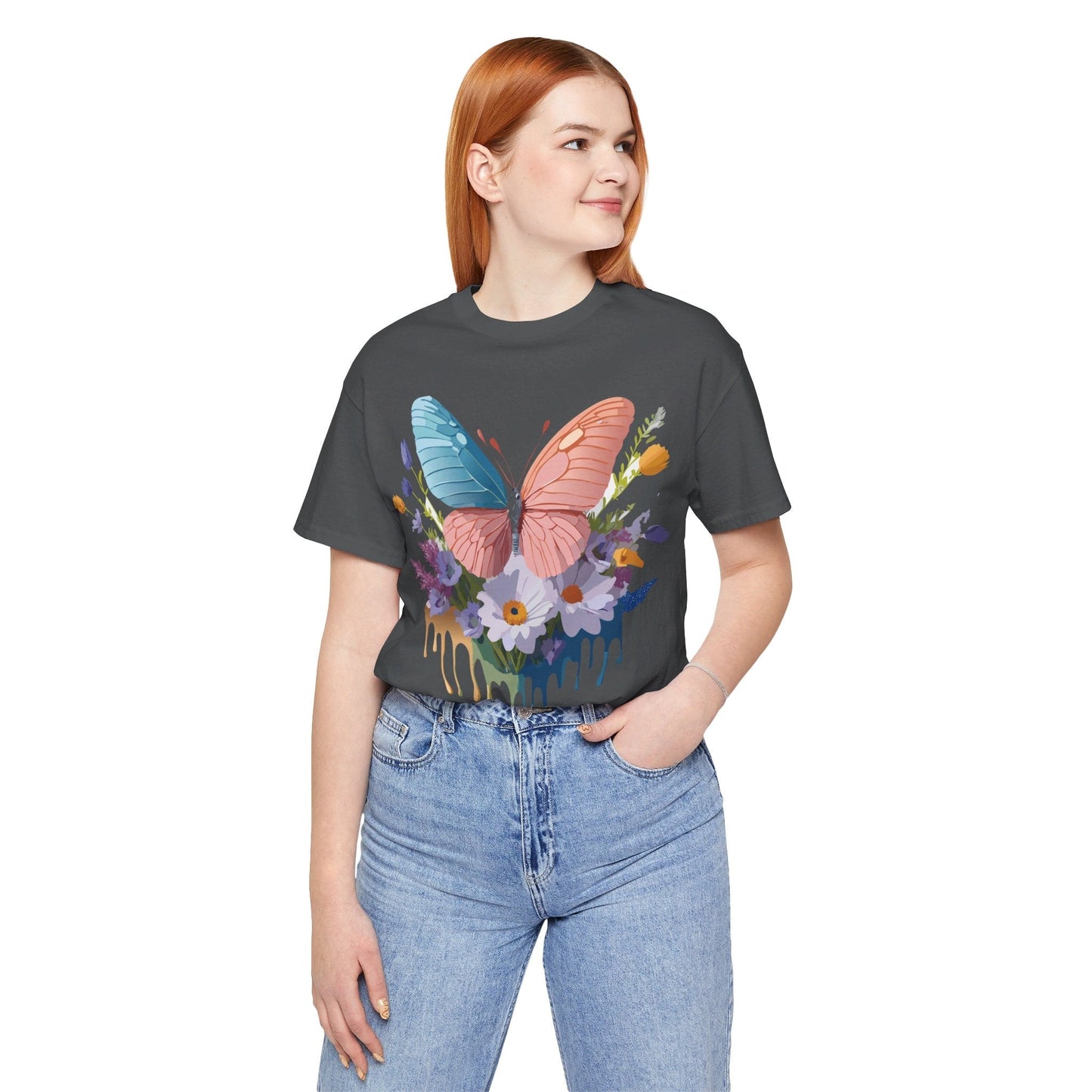 Butterfly Graphic Tee Unisex Adelpha Art Vintage Inspired Short Sleeve Shirt
