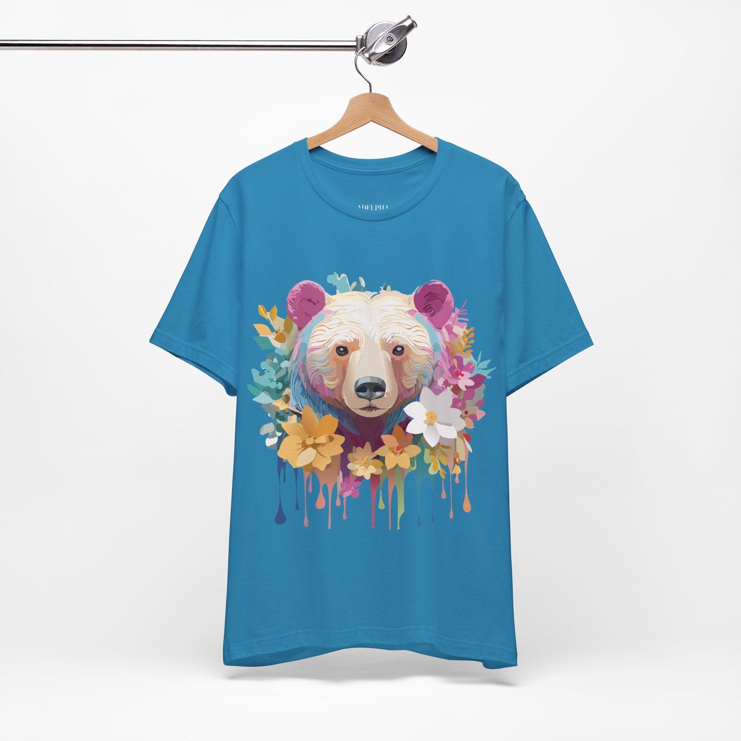 Bear Graphic Tee Unisex Vintage Inspired Artwork Adelpha Premium Collection