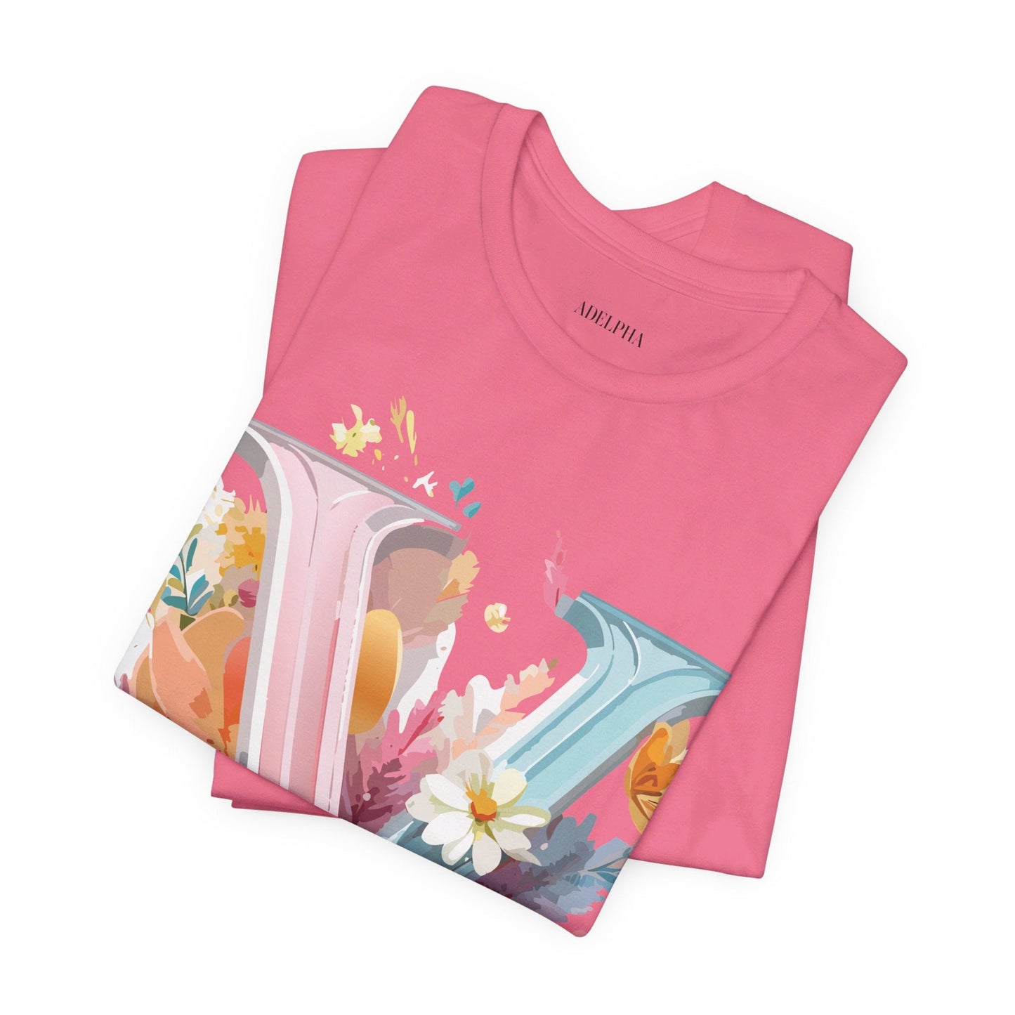 Letter V Shirt Graphic Tee Unisex Jersey Short Sleeve Adelpha Art Design Vintage Inspired