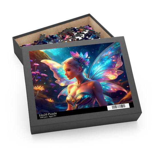 Fairy Puzzle 500-Chipboard Pieces in Box | Kids Puzzles Size: 16" x 20",  Ages 9+ and Family pn10