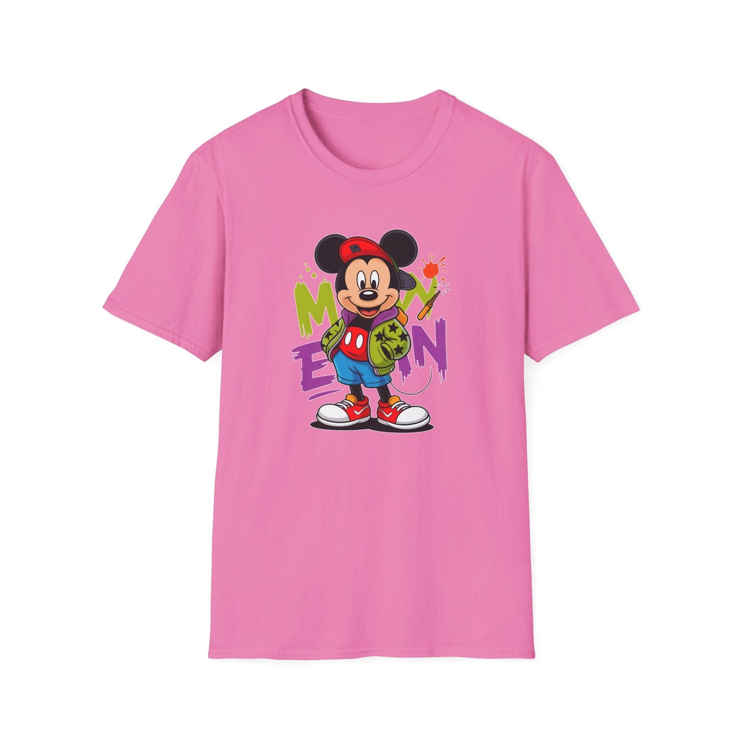 Unisex Cartoon T Shirt With Animals Animation Tee Premium Softstyle Gildan 64000