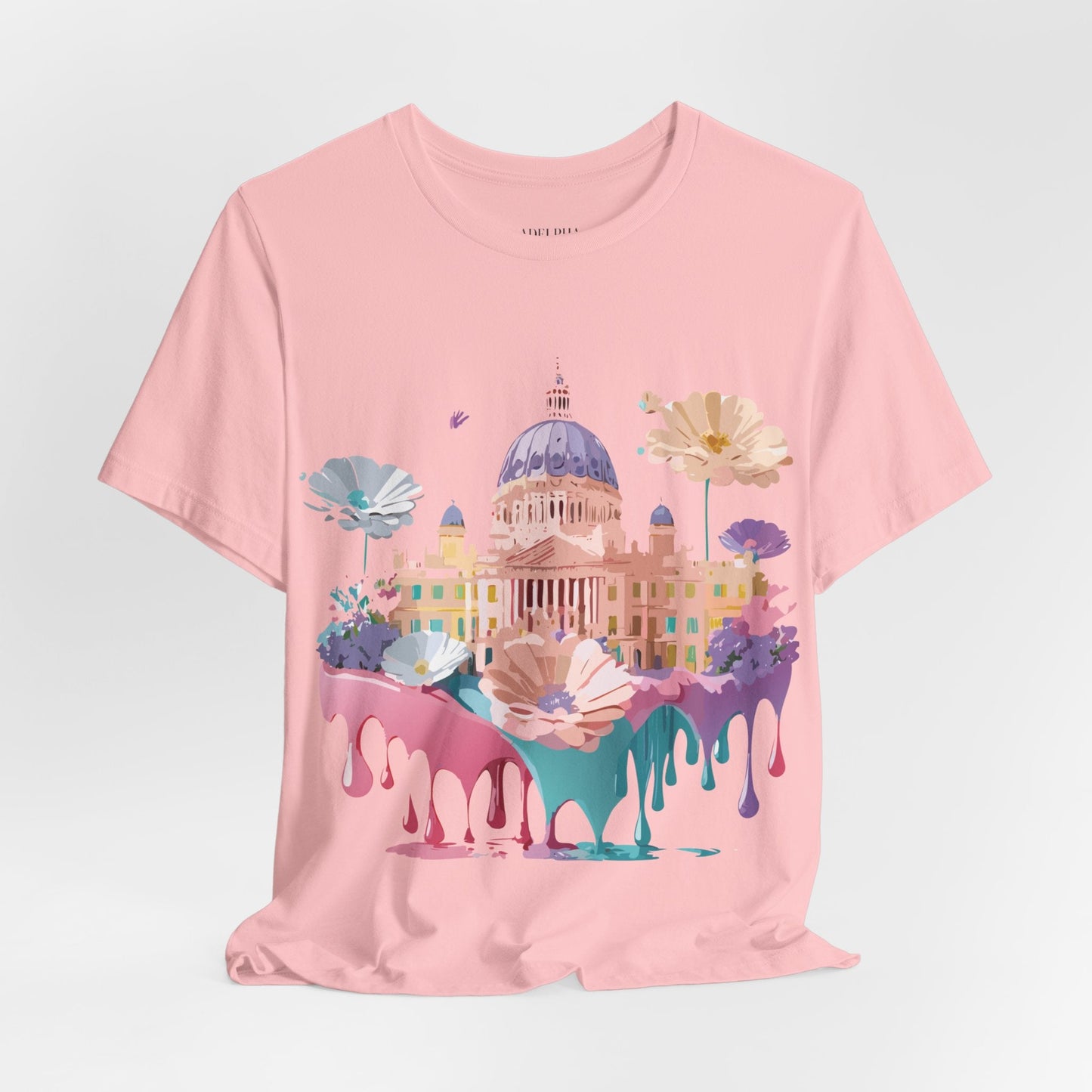Madrid Tourist Shirt Unisex Graphic Tee With Vintage Adelpha Art Design Short Sleeve