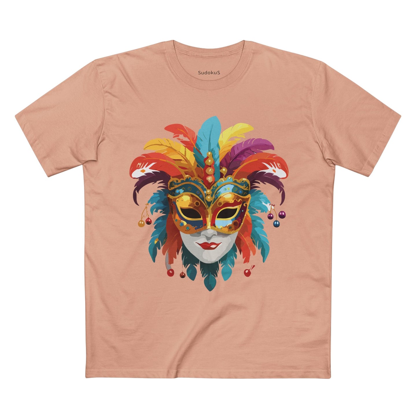 Mask Graphic Unisex 100 Cotton Staple Tee 10