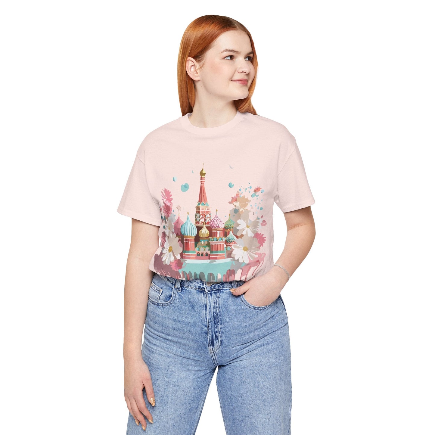 Unisex Graphic Tee With Vintage Moscow Artwork By Adelpha Premium Short Sleeve Shirt