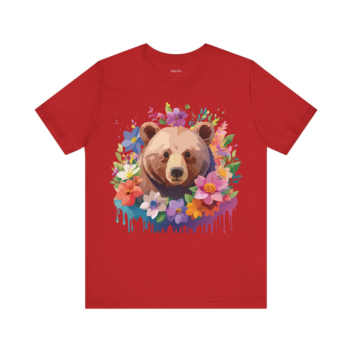 Bear Graphic Design Tee Bella+Canvas Unisex 100 Cotton Tee Shirt a119