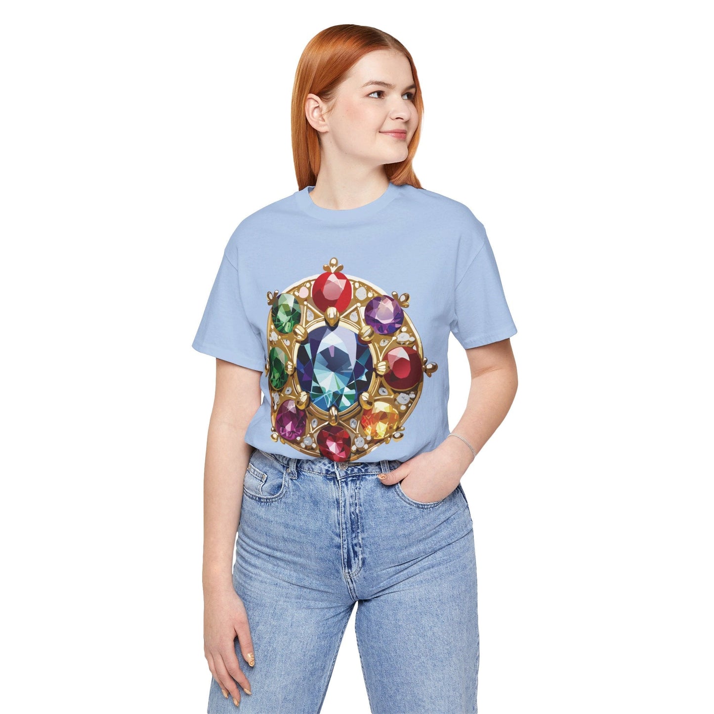Jewelry Graphic Unisex 100 Cotton Vintage Treasure Art T-Shirt 40