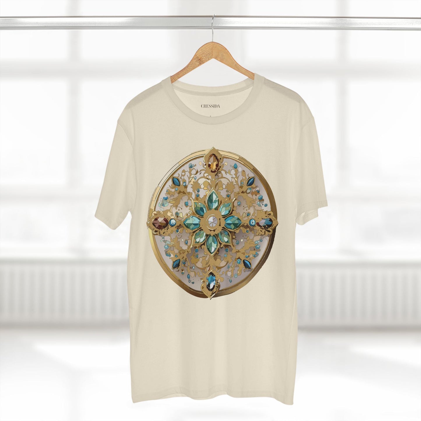 Medallion Graphic T-Shirt Unisex 100 Cotton With Gold Art Design Medal Tee 14