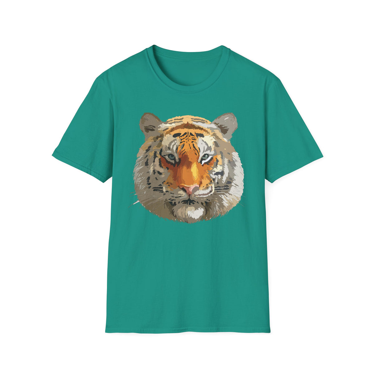 Tiger Face T-Shirt | Realistic Orange Bengal Illustration
