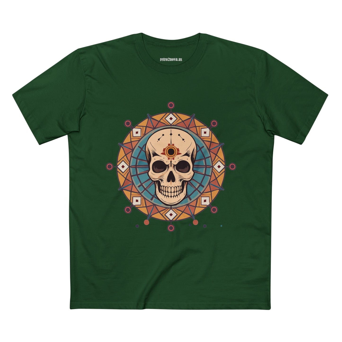 Skull And Skeleton Shirt Unisex Premium Cotton Tee Art Design From Retro2Nova SS54