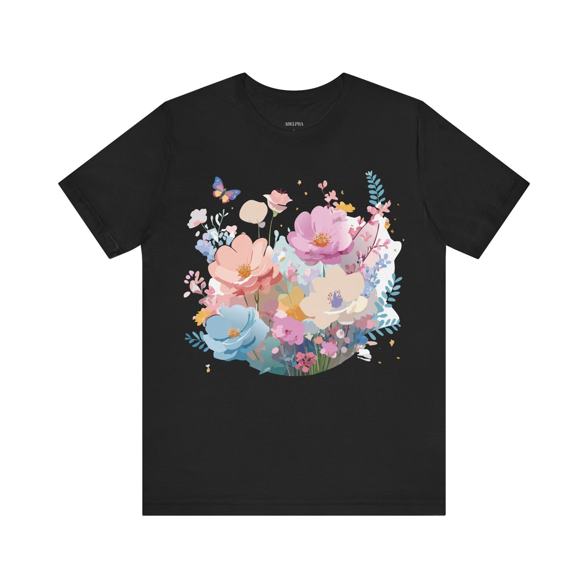 Floral Graphic Tee Shirt - Bella+Canvas Unisex 100 Cotton 44