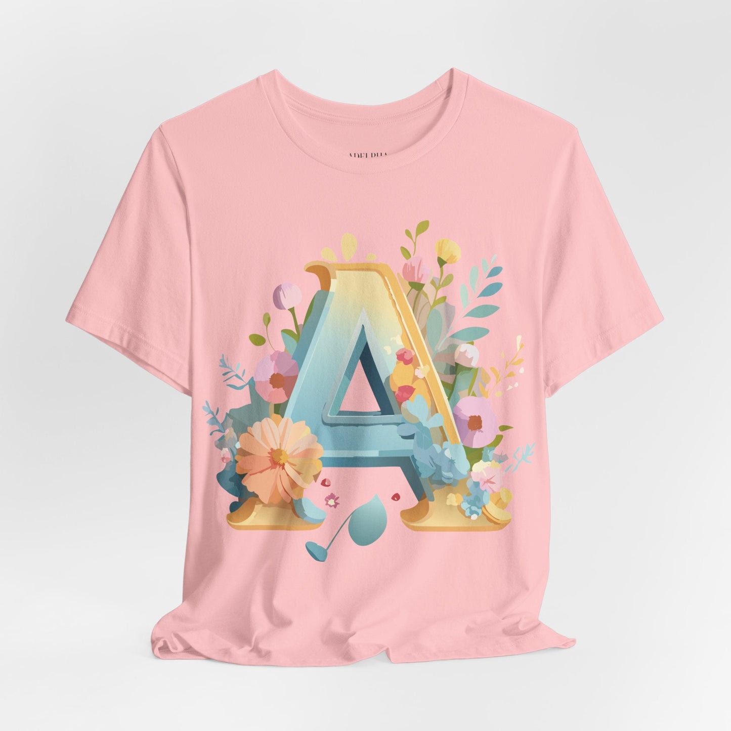 Letter A Shirt Graphic Tee Unisex Vintage Inspired Adelpha Art Jersey Short Sleeve