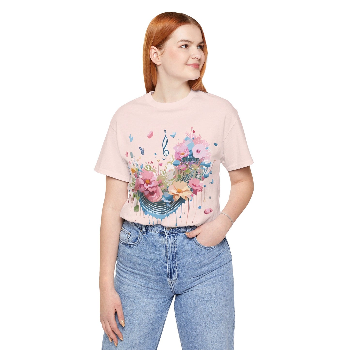 Adelpha Vintage Inspired Music Graphic Unisex T Shirt Tee For Everyday Casual Wear