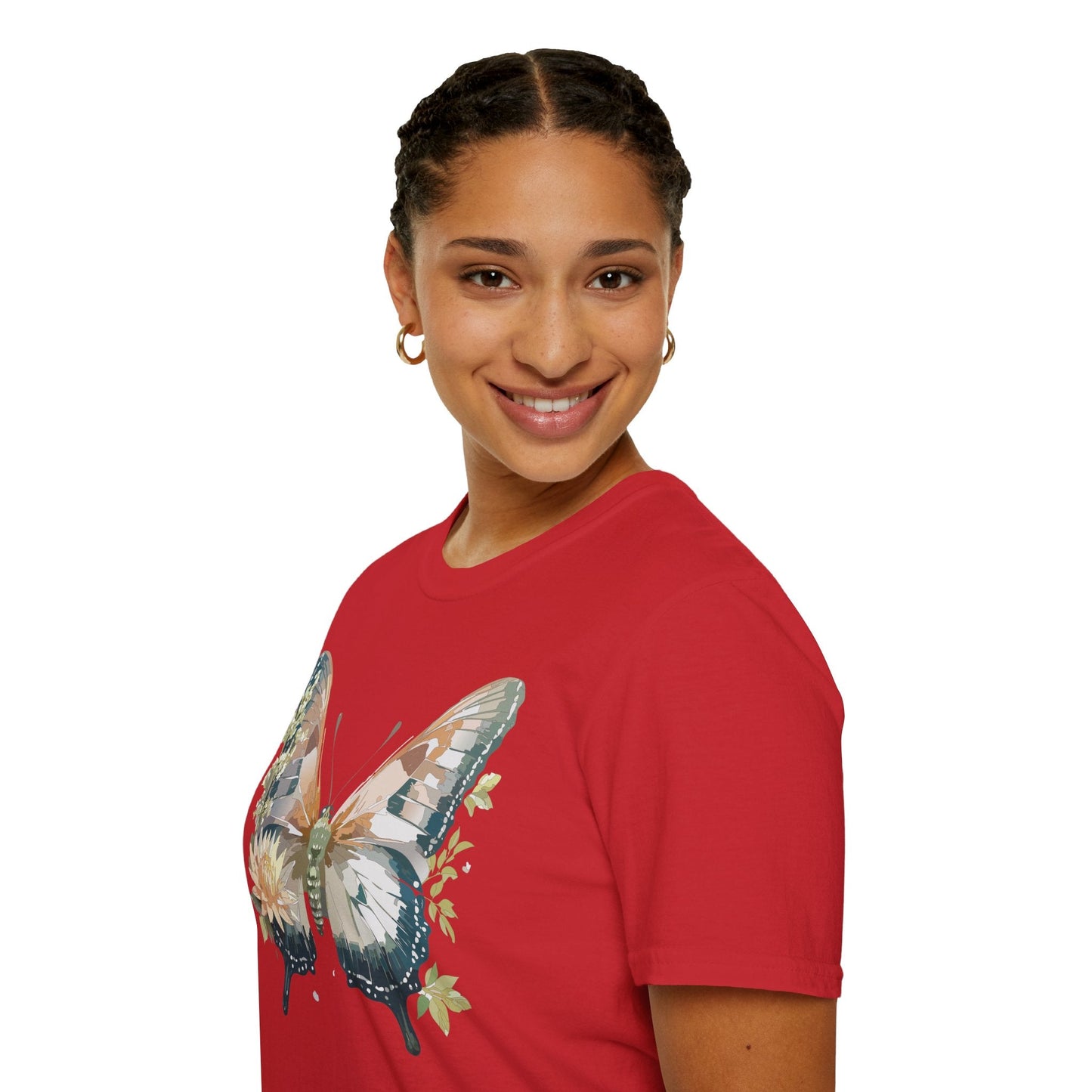 Unisex Butterfly Shirt Monarch Butterfly Tee Softstyle Gildan 64000 100 Cotton Breathable