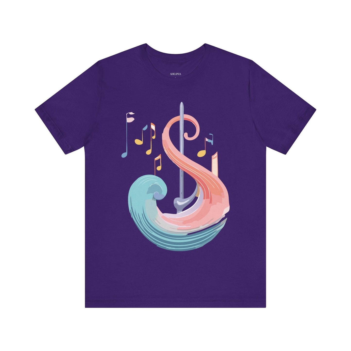 Music T Shirt Graphic Tee Unisex Short Sleeve Adelpha Vintage Inspired Artwork Art Design