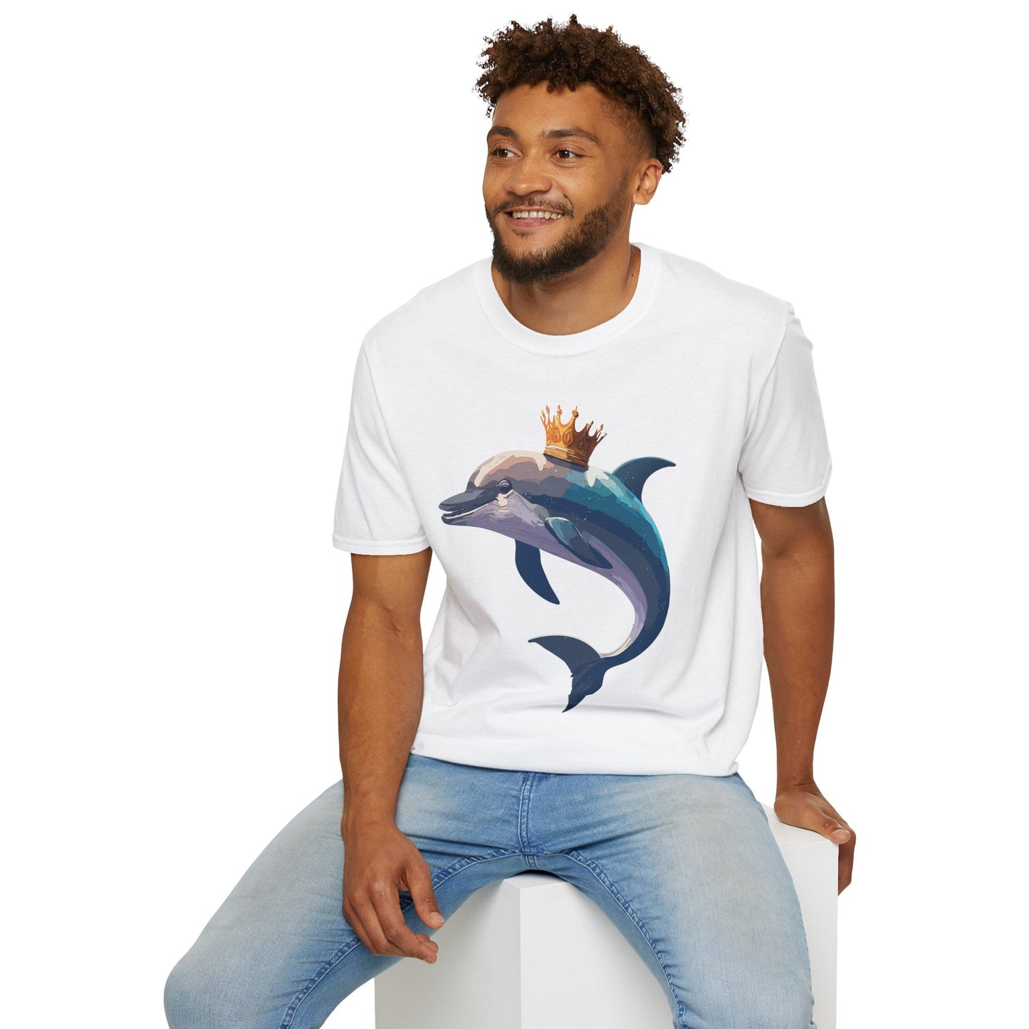Dolphin Shirts Unisex Gildan Softstyle 64000 100 Percent Cotton Tee For Animal Lovers