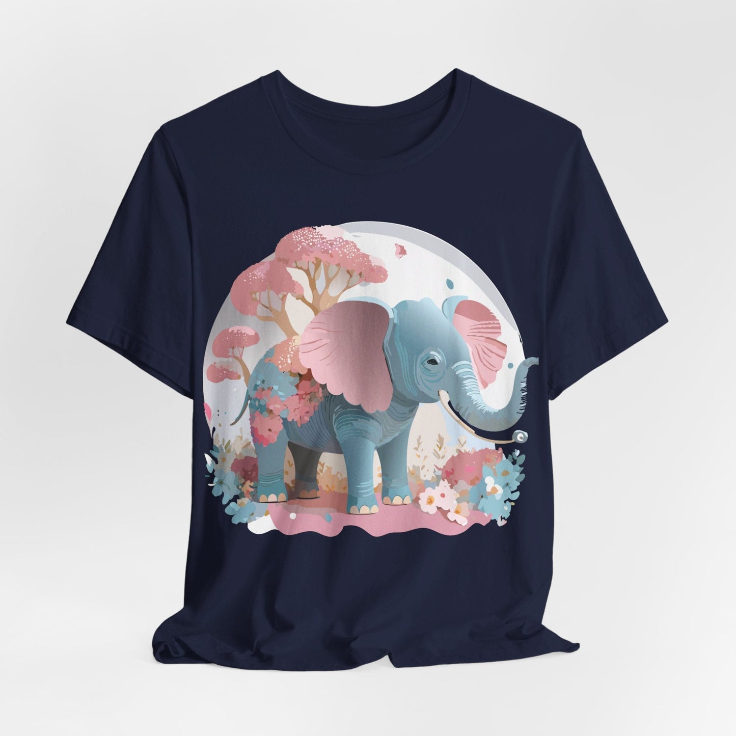 Adelpha Graphic Tee Unisex Vintage Inspired Artwork Elephant Short Sleeve Shirt Premium