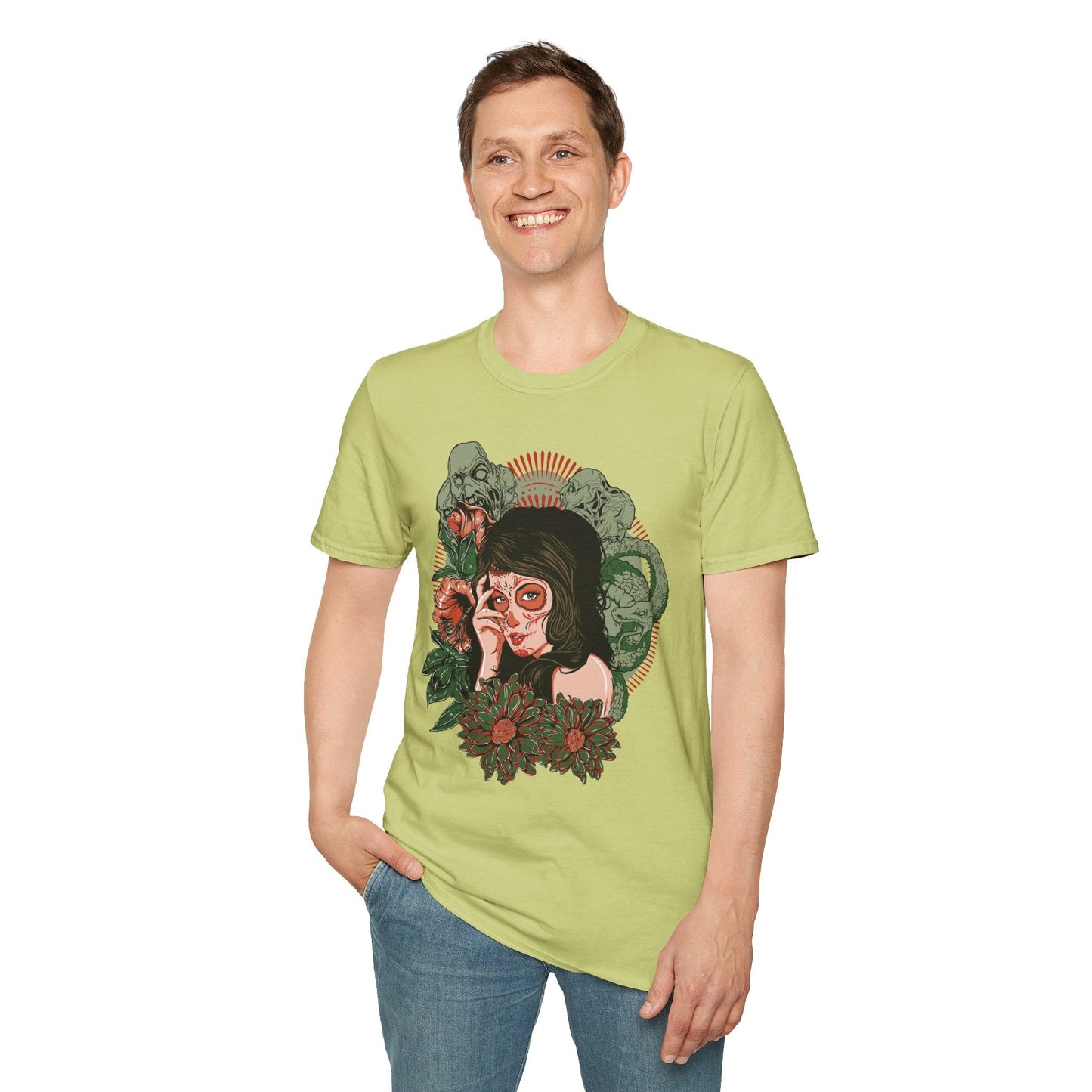 Art Design Graphic Tee Shirt Unisex Softstyle Cotton Art Shirt for Graphic Lovers