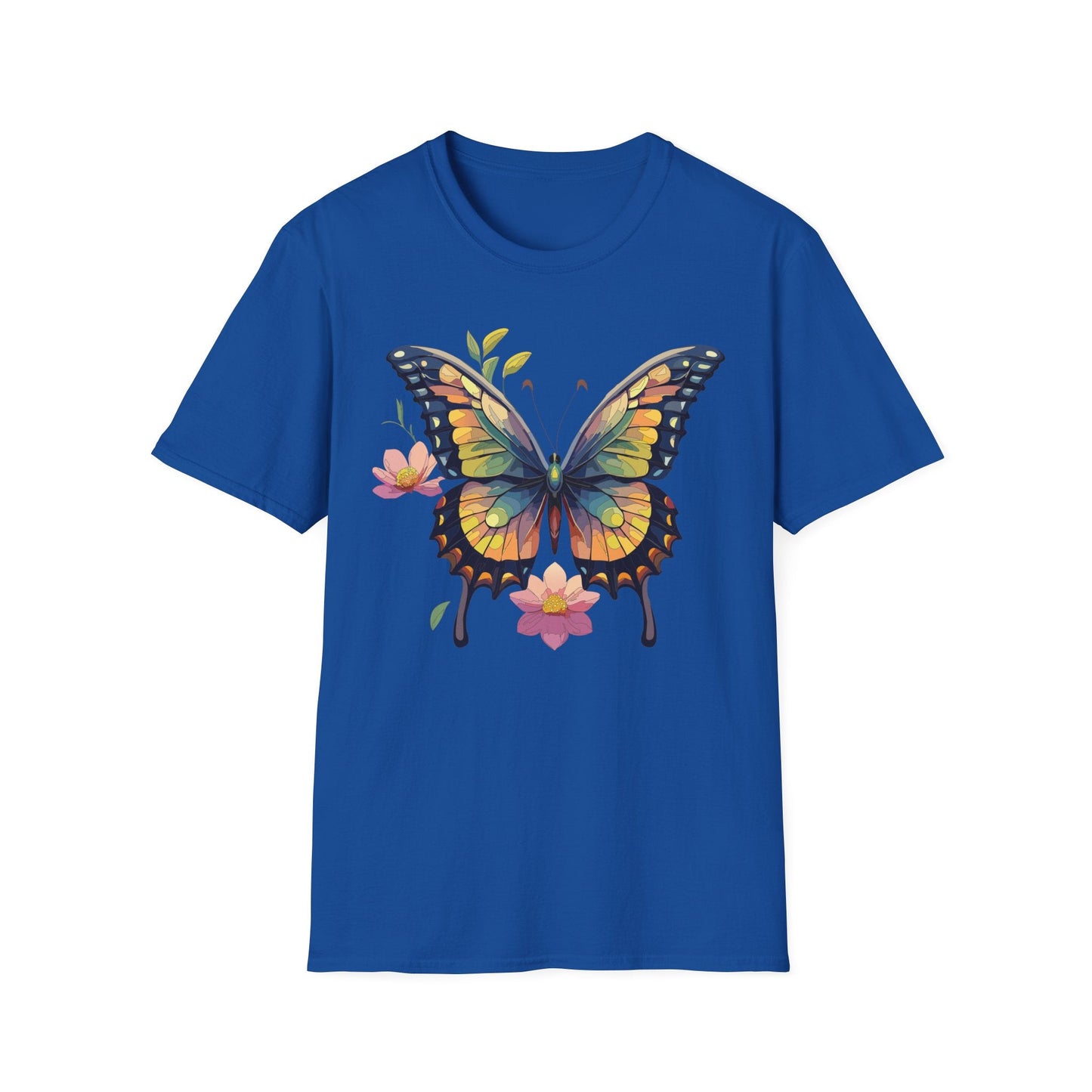 Butterfly Shirt Unisex Monarch Butterfly T Shirt Softstyle Cotton Tee One Hundred Percent Ring Spun