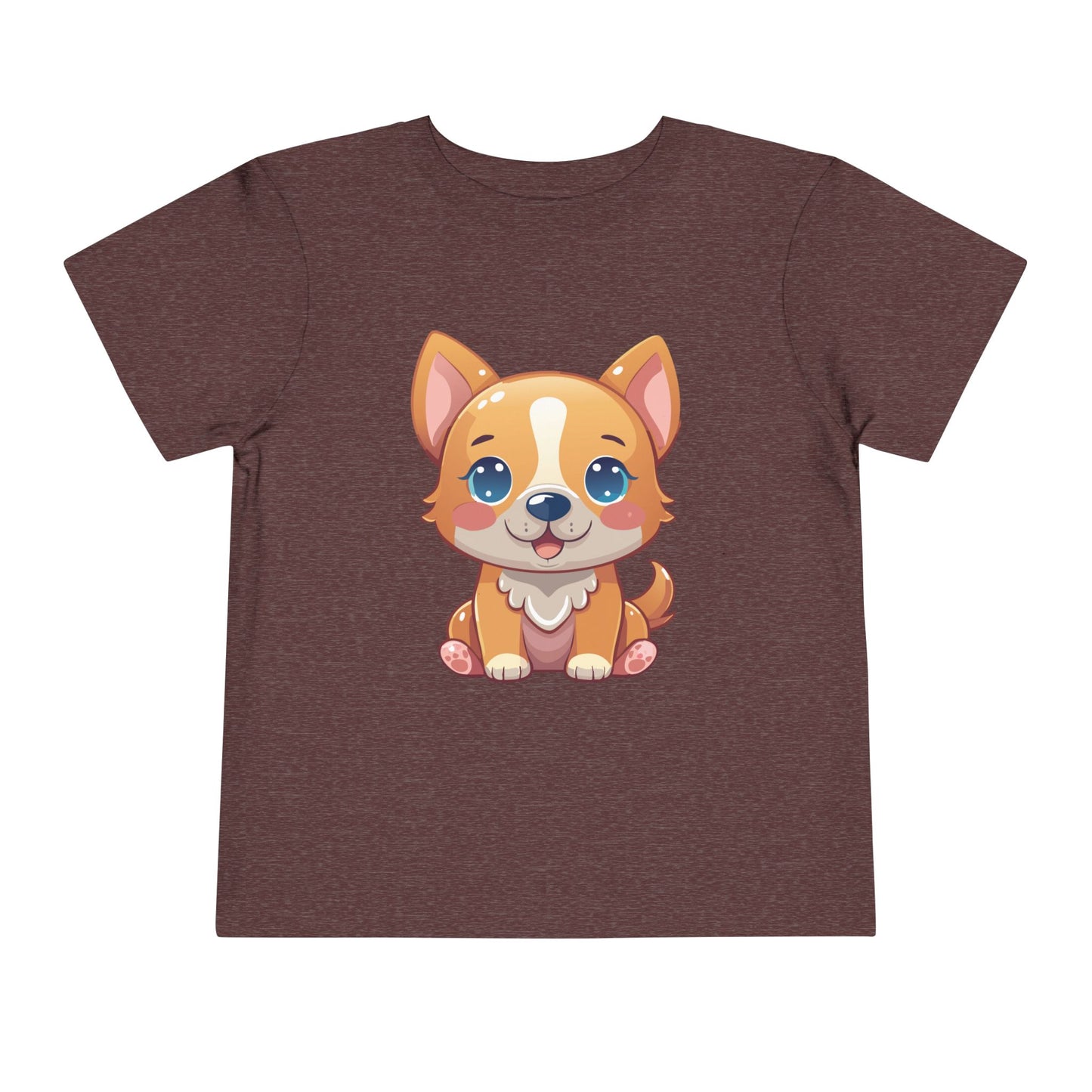 Bonita camiseta de manga corta para niños pequeños con diseño de cachorro: regalo adorable para amantes de las mascotas (2 a 5 años)