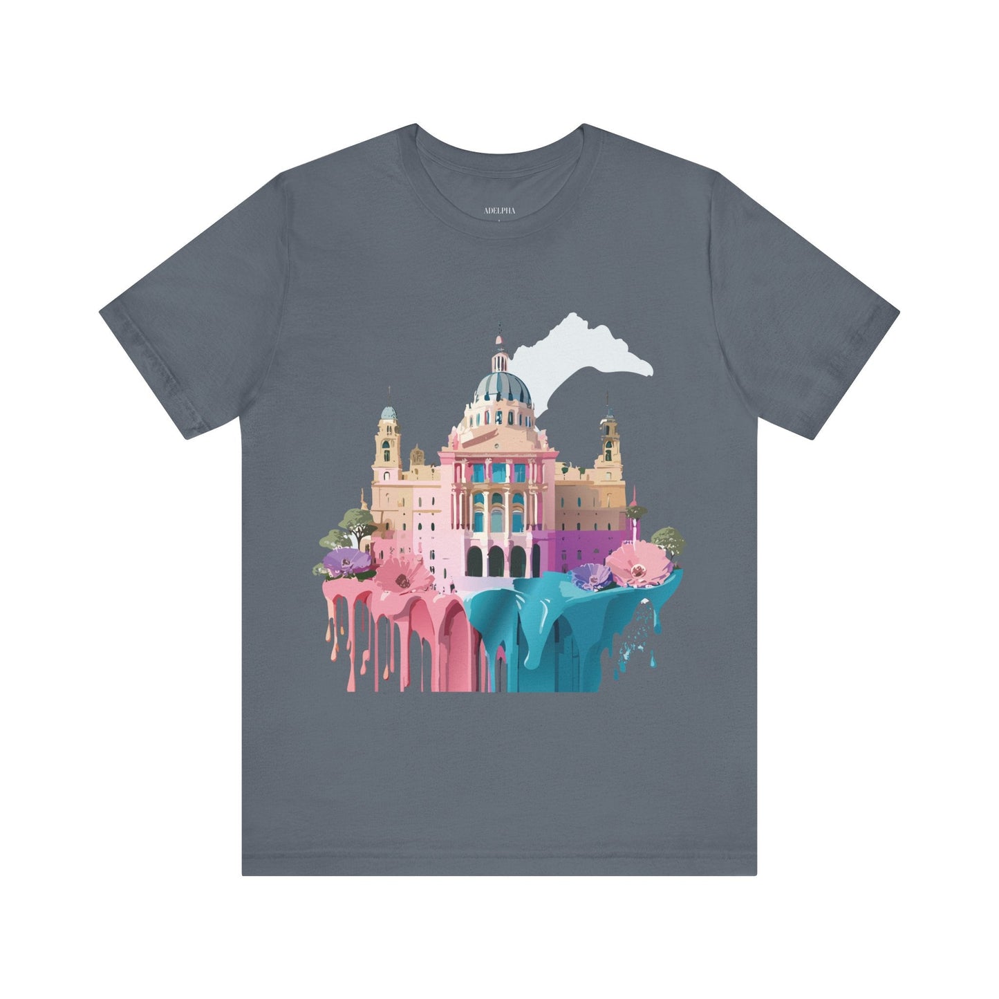 Adelpha Unisex Graphic Tee Madrid Tourist Shirt Vintage Inspired Art Design By Adelpha