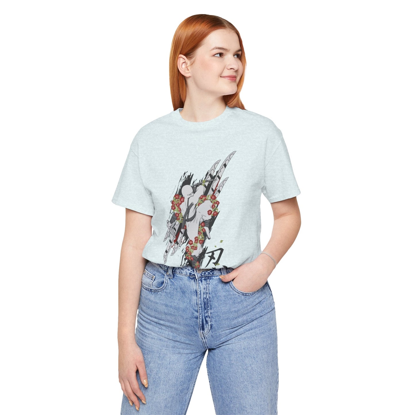 Ninja Samurai Artwork Graphic Unisex Cotton T-Shirt r5