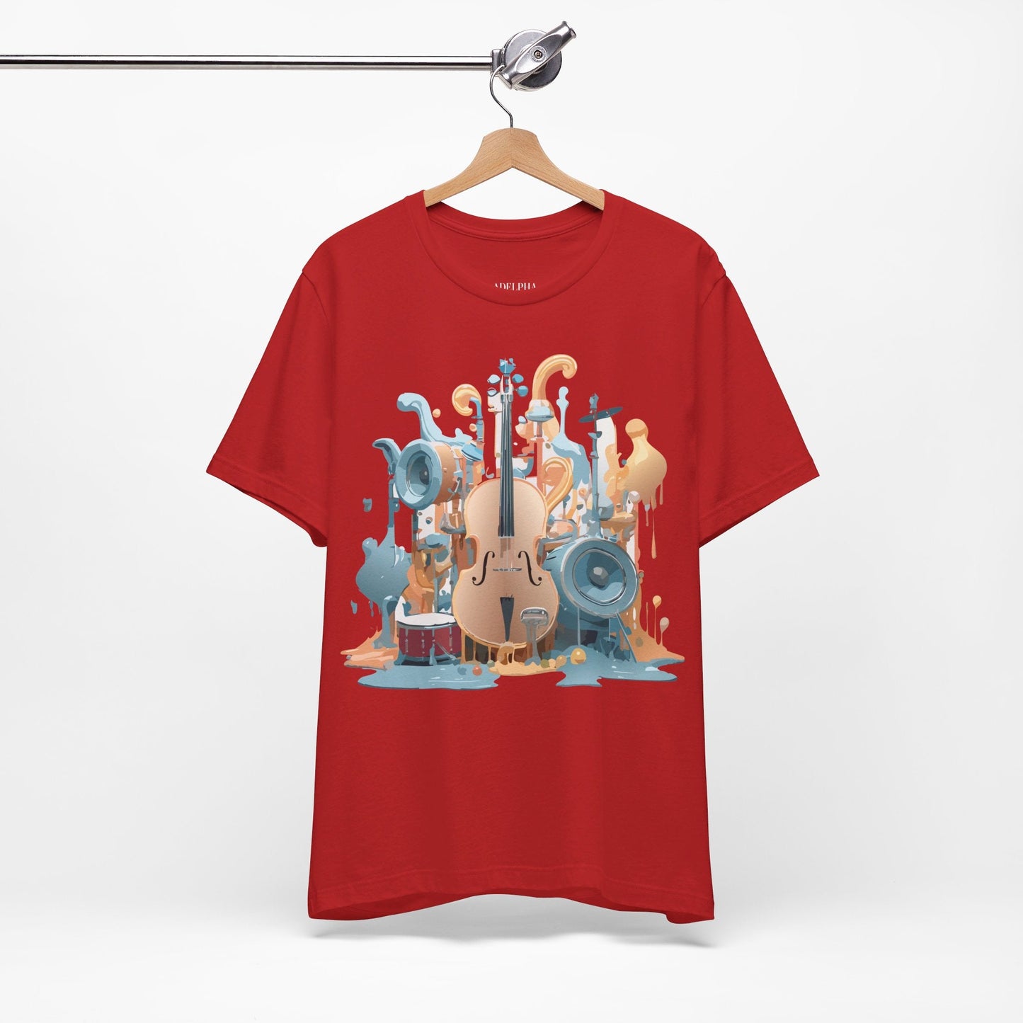Adelpha Music Graphic T Shirt Unisex Jersey Short Sleeve Vintage Inspired Art Tee