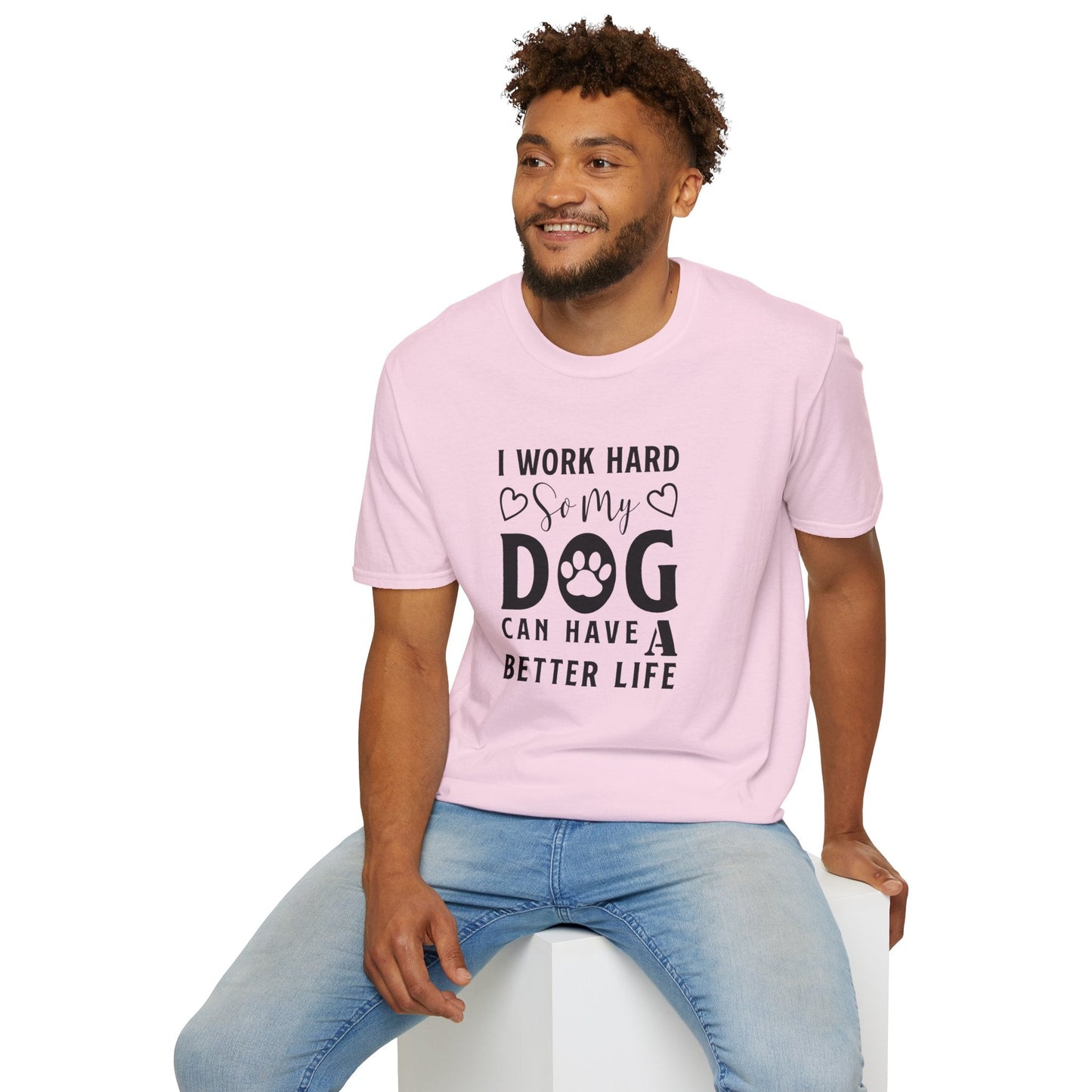 Dog Slogan T Shirts With Funny Words Unisex Tee Shirt Cute Quotes Gildan Softstyle 64000 Cotton