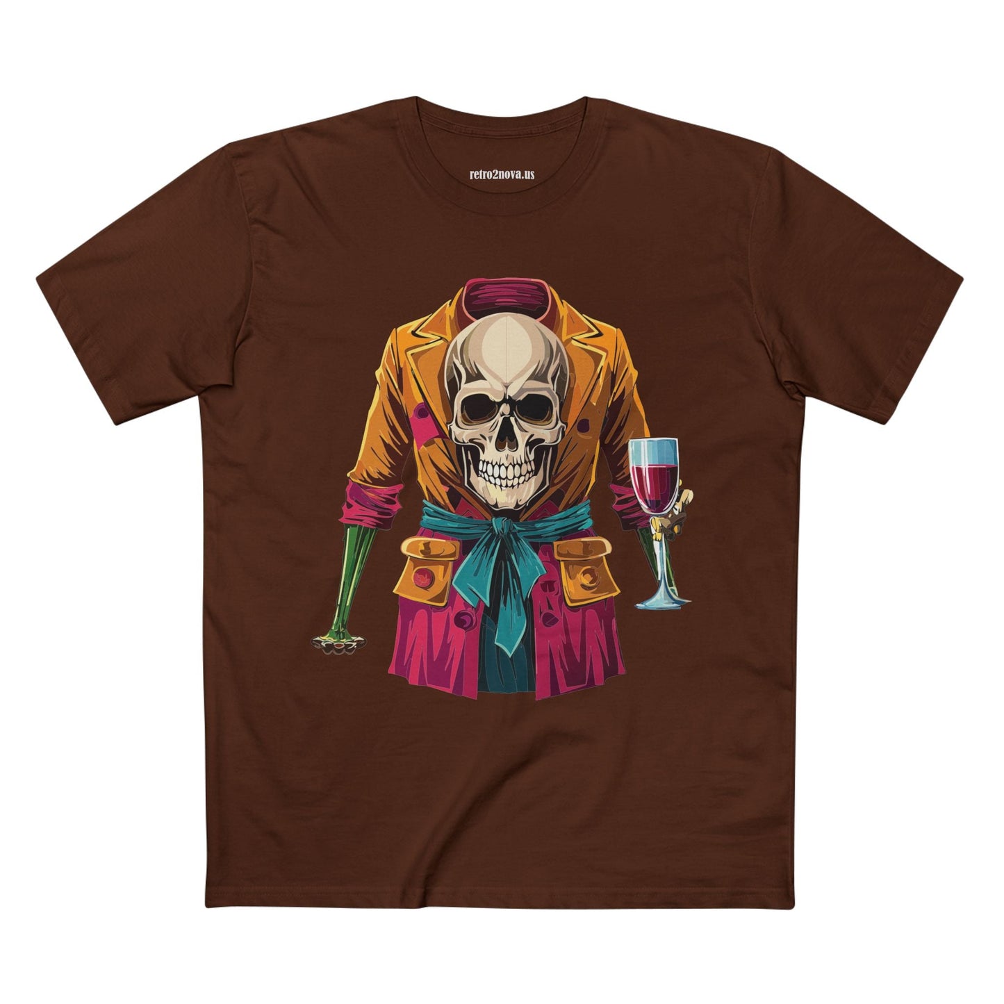 Skull Shirt Unisex Skeleton Tee with Original Art Design Retro2Nova SS24 Premium Cotton
