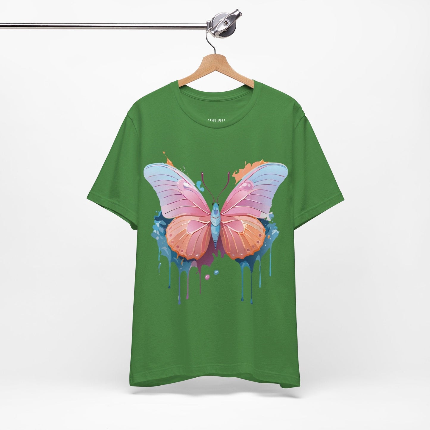 Butterfly Graphic Unisex 100 Cotton Lightweight Vintage Design Jersey Tee 88