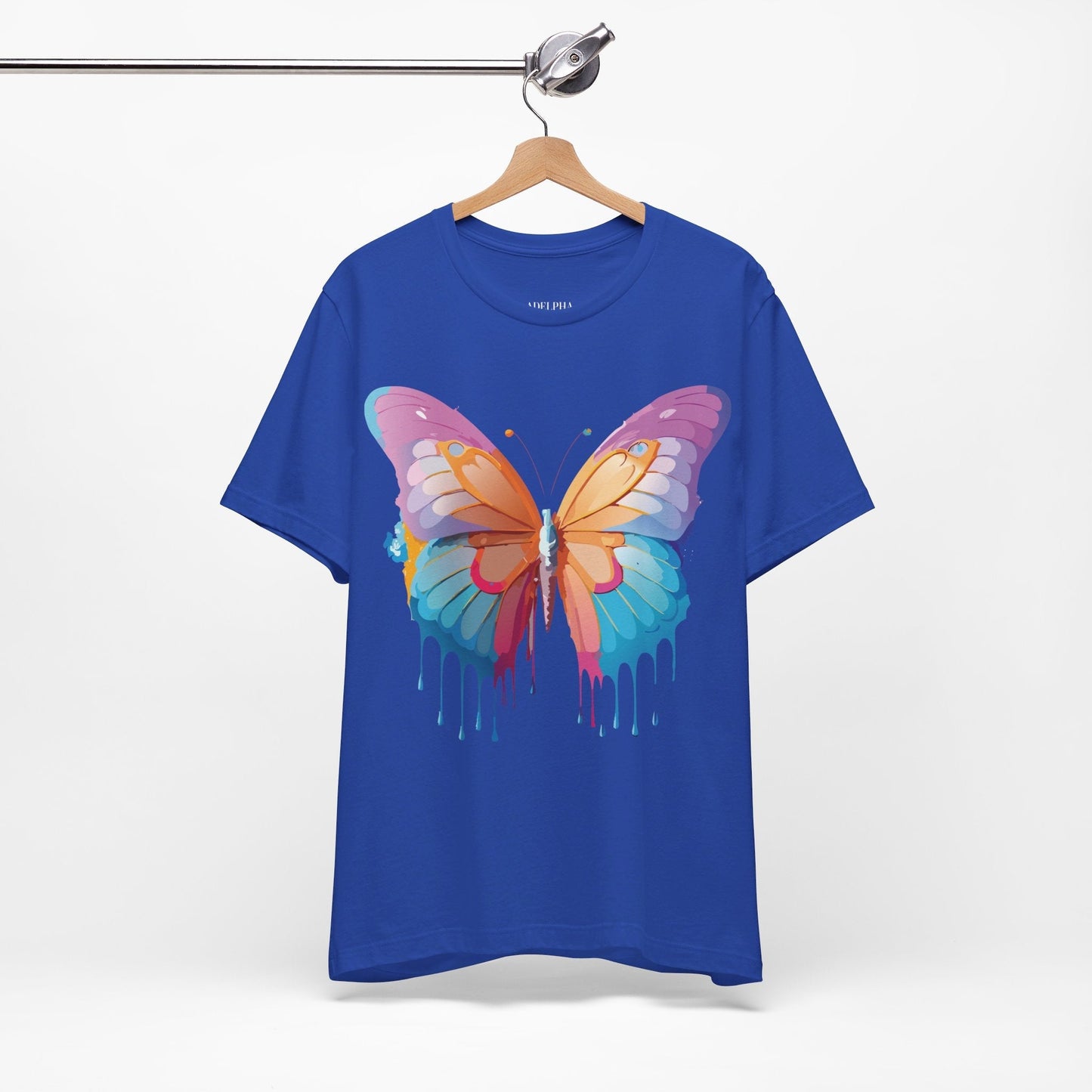 Butterfly Graphic Unisex 100 Cotton Lightweight Vintage Design Jersey Tee 90