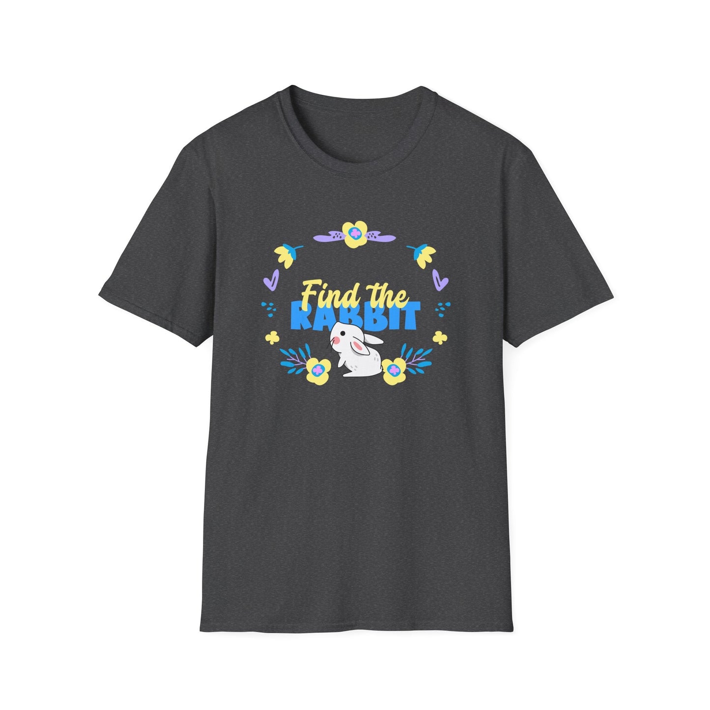 Easter Bunny T Shirt Unisex Gildan Softstyle 64000 Breathable Cotton Easter Design