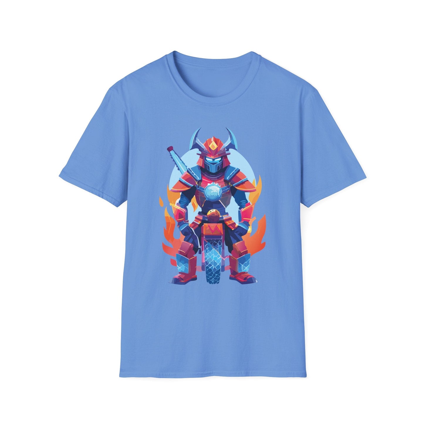 Samurai Shirt Unisex Gildan Softstyle 64000 Tee 100 Percent Ring Spun Cotton Comfort All Day Wear