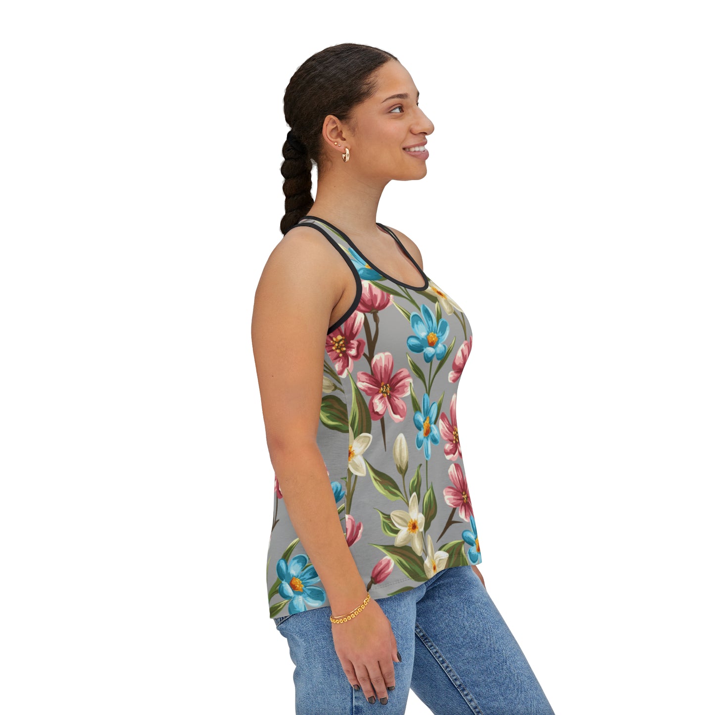 Summer Tank Top with floral prints