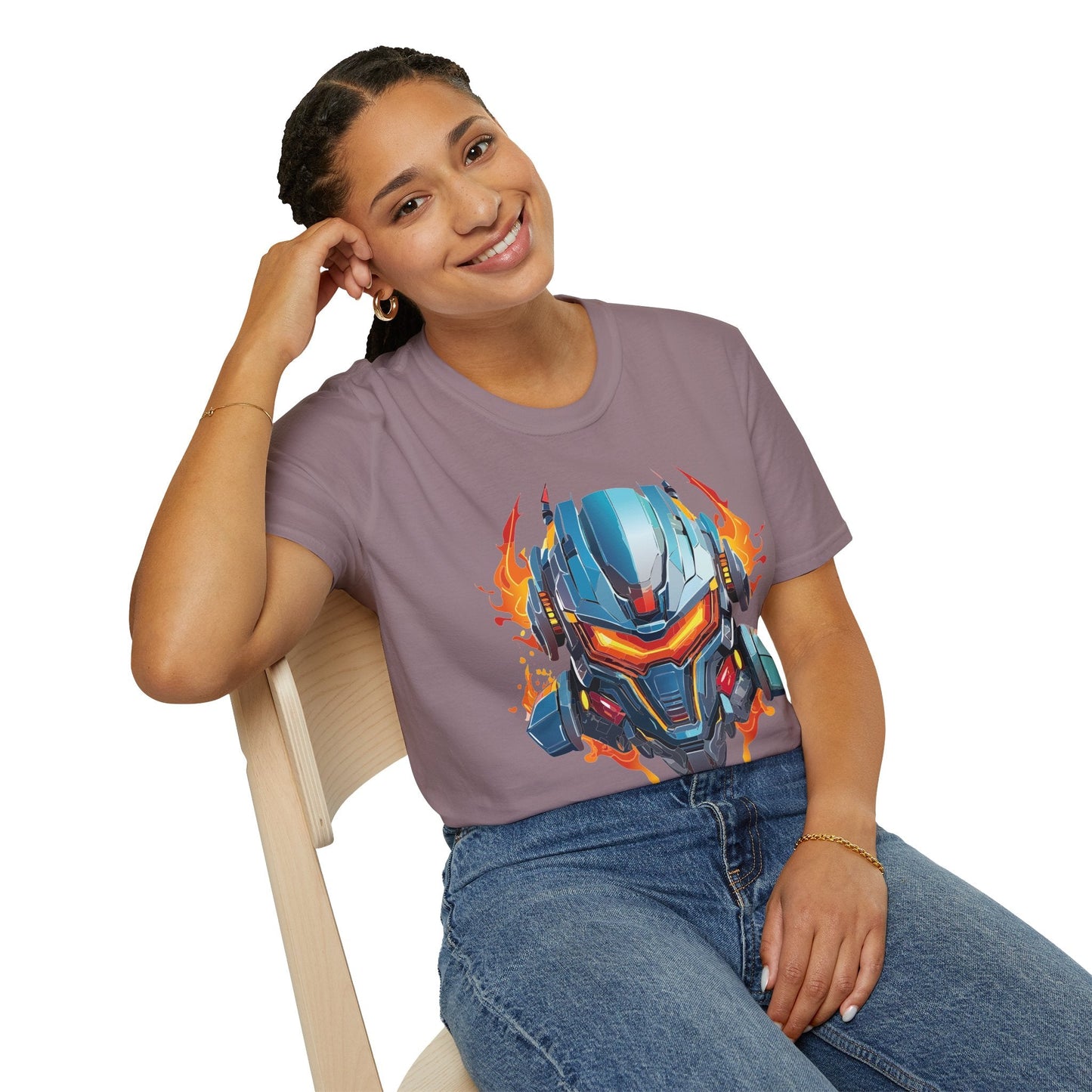 Cyborg Tee Unisex Robot Terminator Shirt Softstyle Gildan 64000 Short Sleeve Art Design