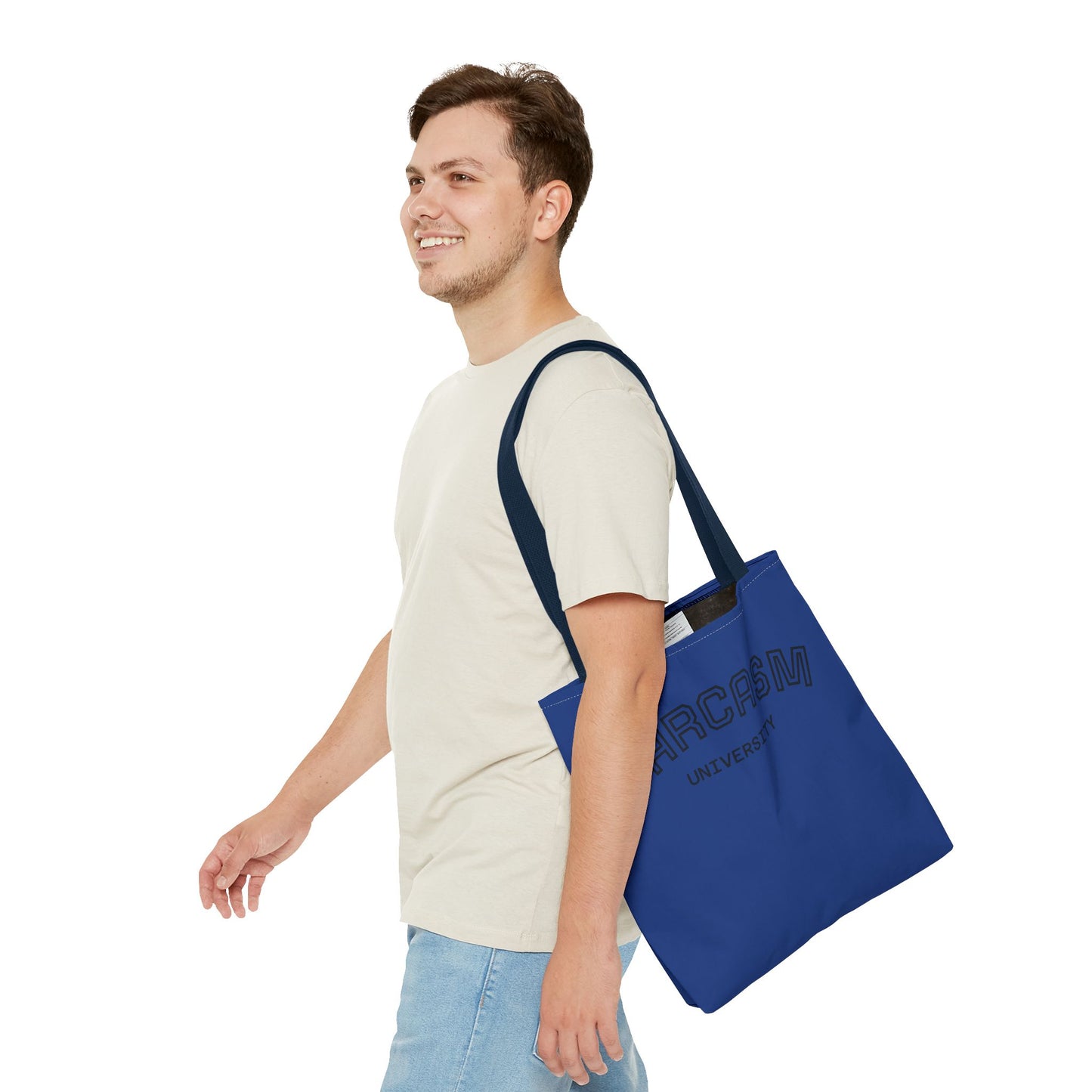 University NAVY COLOR CANVAS BAG  100% SPUN POLY 3 SIZES BLUE BAG-C2