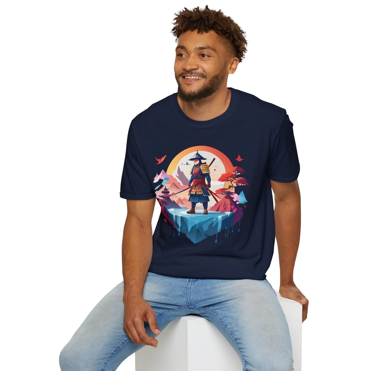 Samurai Shirt Unisex Softstyle Tee 100 Percent Ring Spun Cotton Short Sleeve T Shirt Comfort Fit