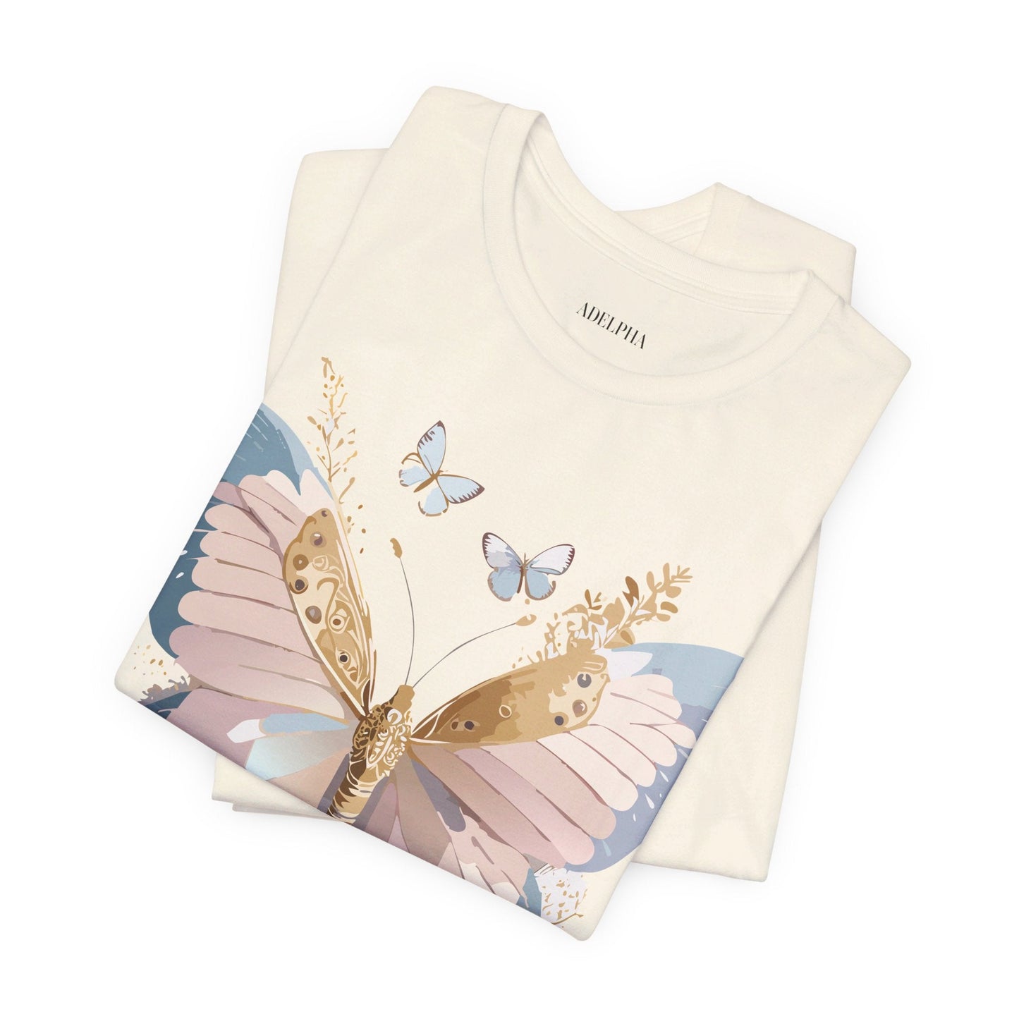 Adelpha Vintage Inspired Butterfly Graphic Tee Unisex Short Sleeve
