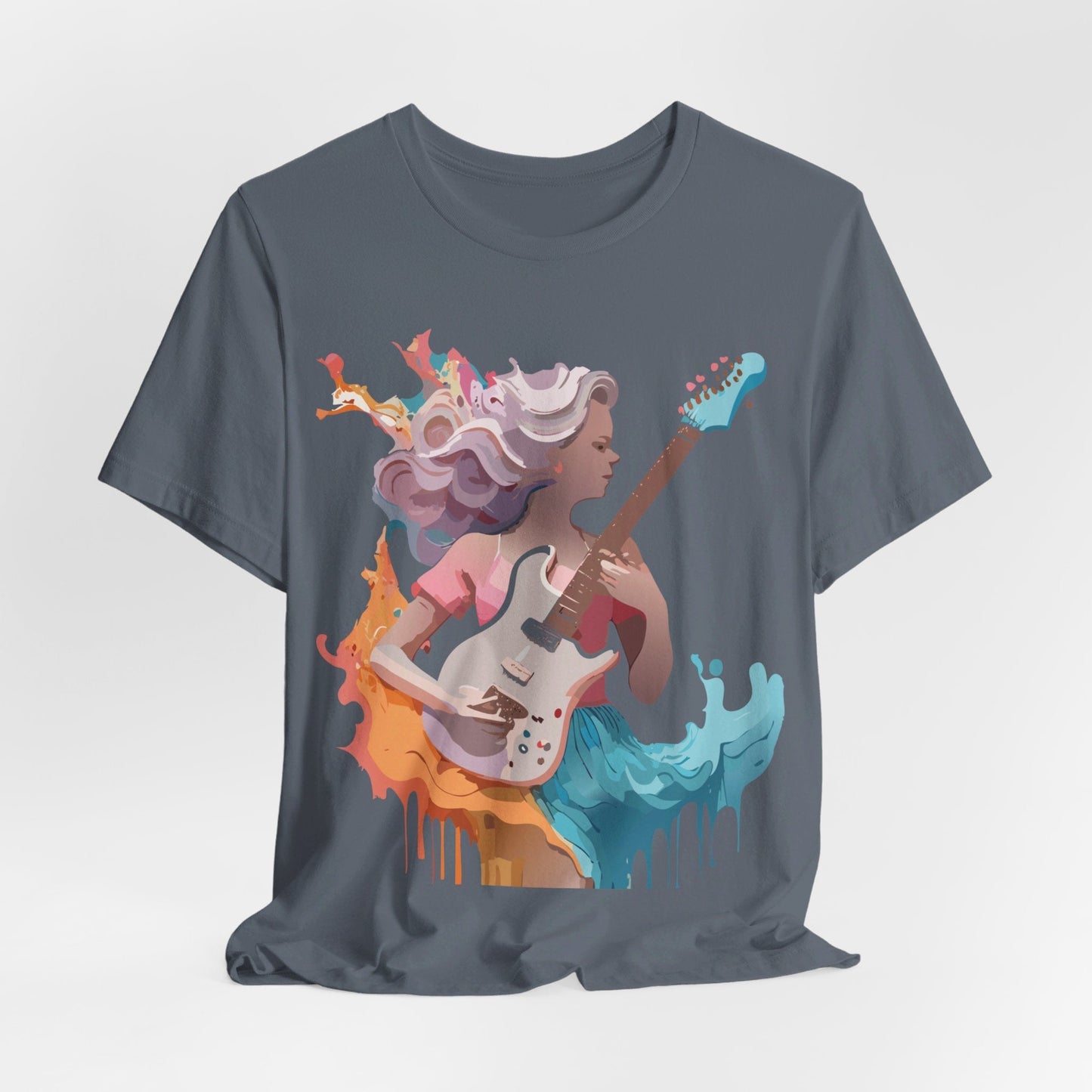 Adelpha Vintage Music Graphic Tee Unisex Short Sleeve Jersey Shirt for Everyday Wear