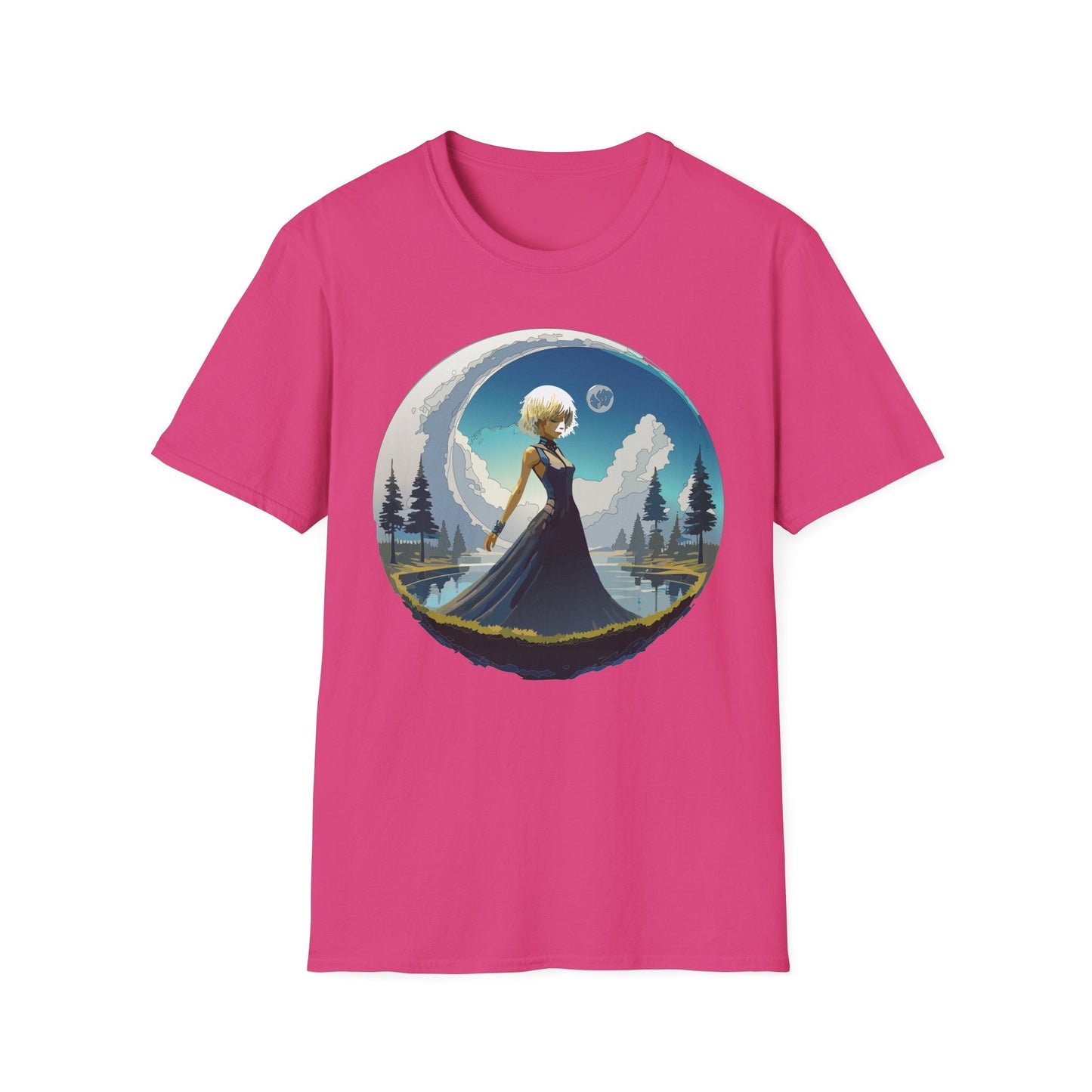 Womens Graphic T Shirt Art Design Tee Gildan Softstyle 64000 Unisex Short Sleeve
