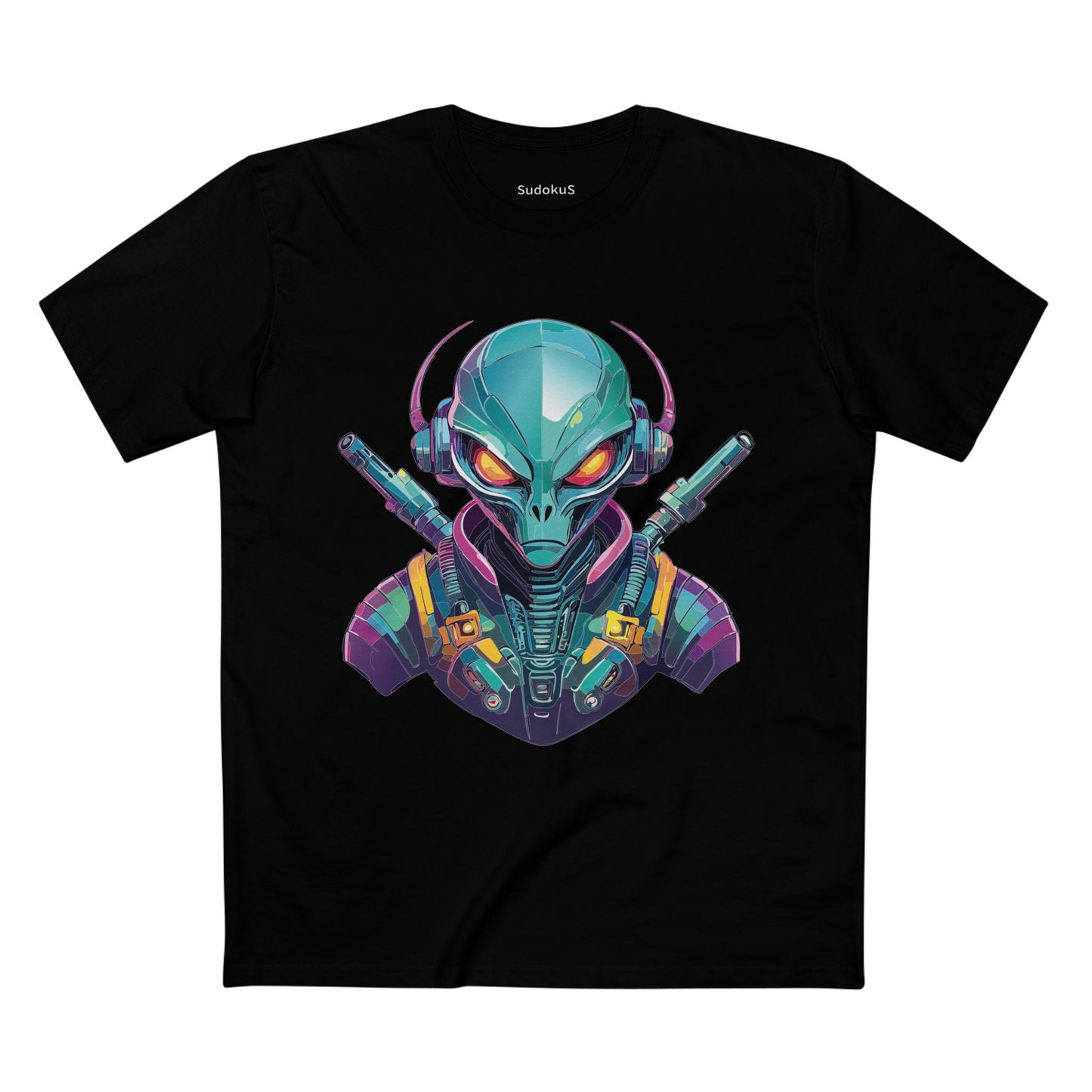 Aliens Graphic Unisex 100 Cotton Staple Tee 6