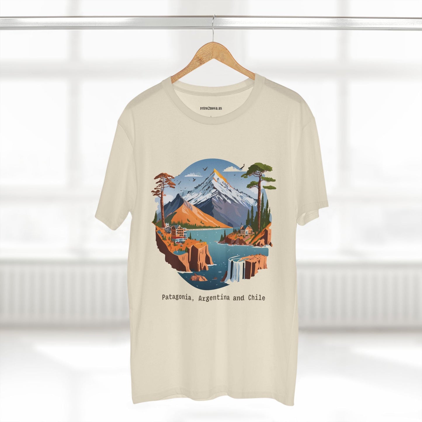 Travel Shirt Unisex Premium Cotton Tee With Original Art Design Retro2Nova TT69 Edition
