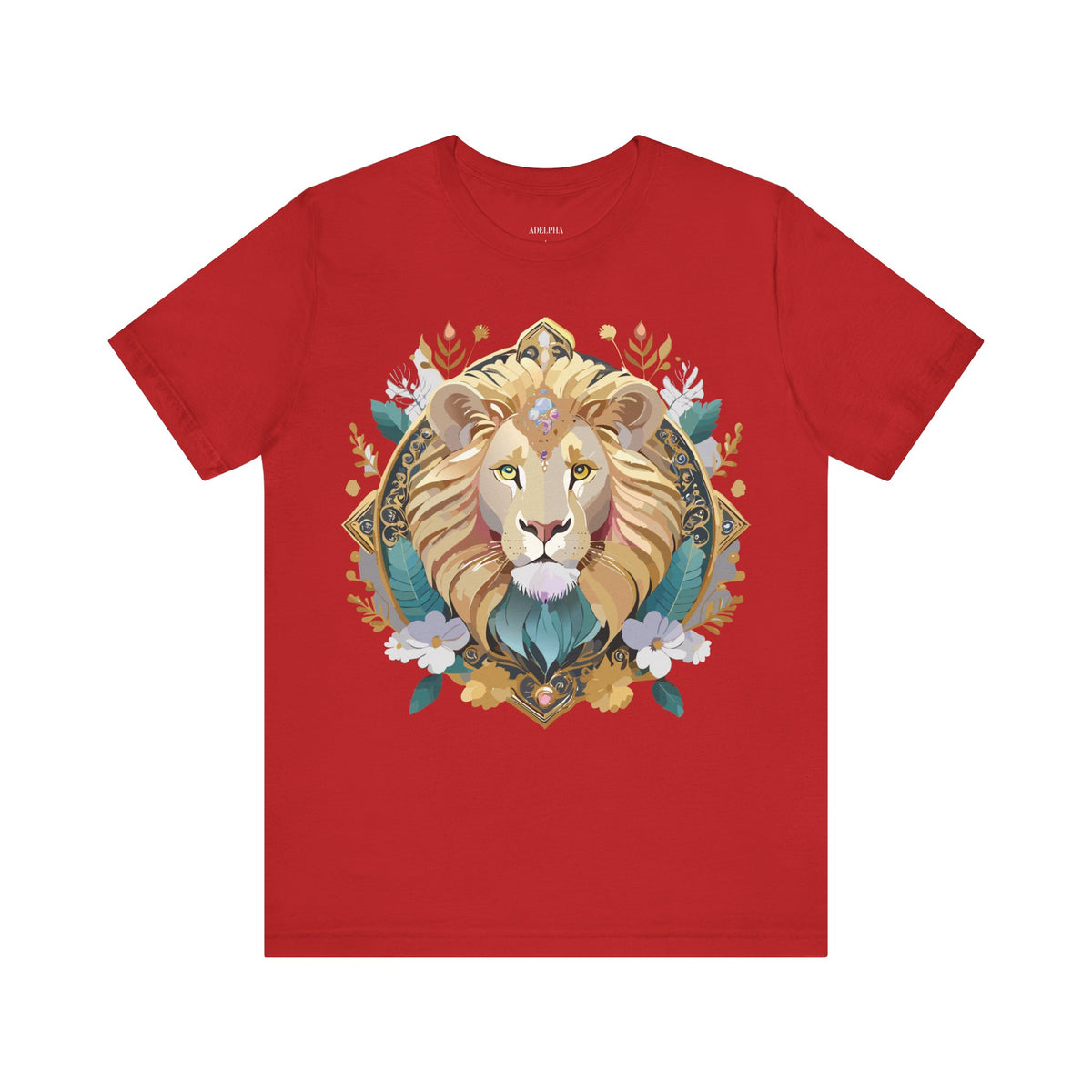 Medallion Graphic Unisex Cotton Bella+Canvas Tee with Art Design d69