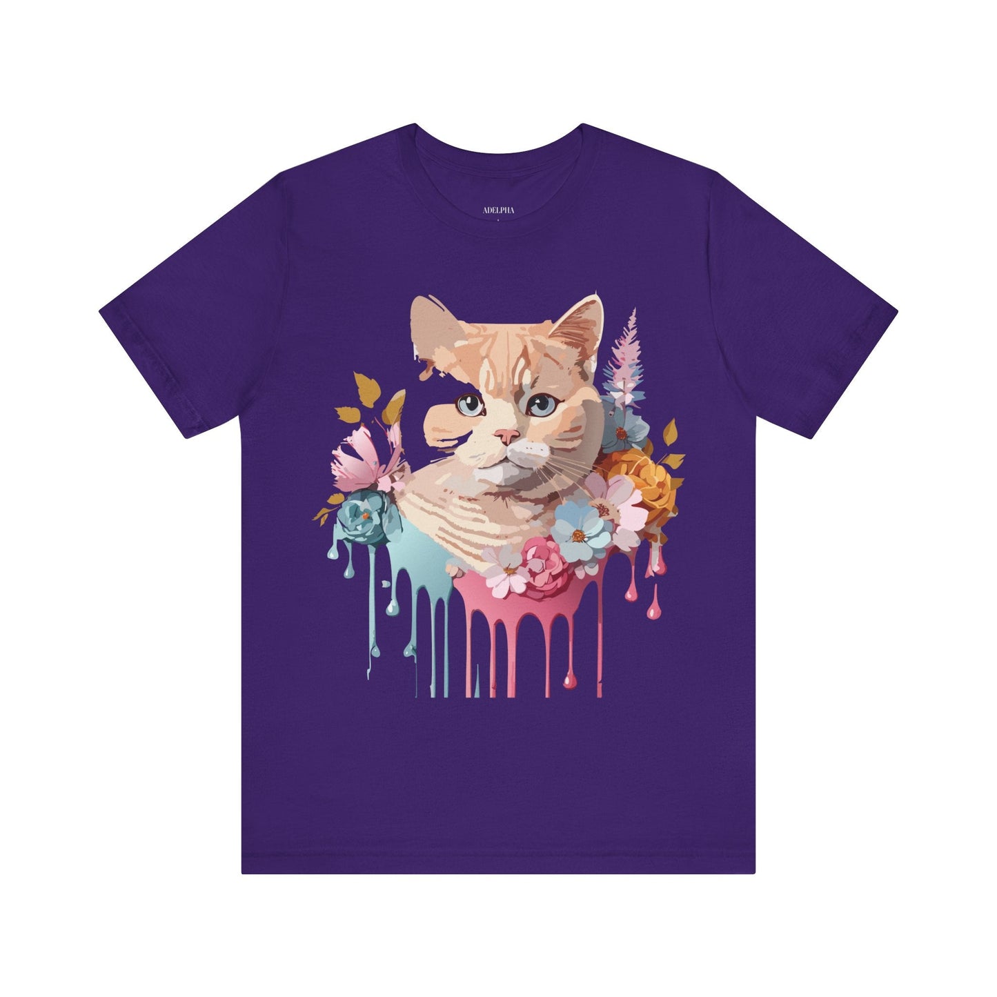 Adelpha Cat Graphic T Shirt Unisex Short Sleeve Art Design Tee Vintage Inspired