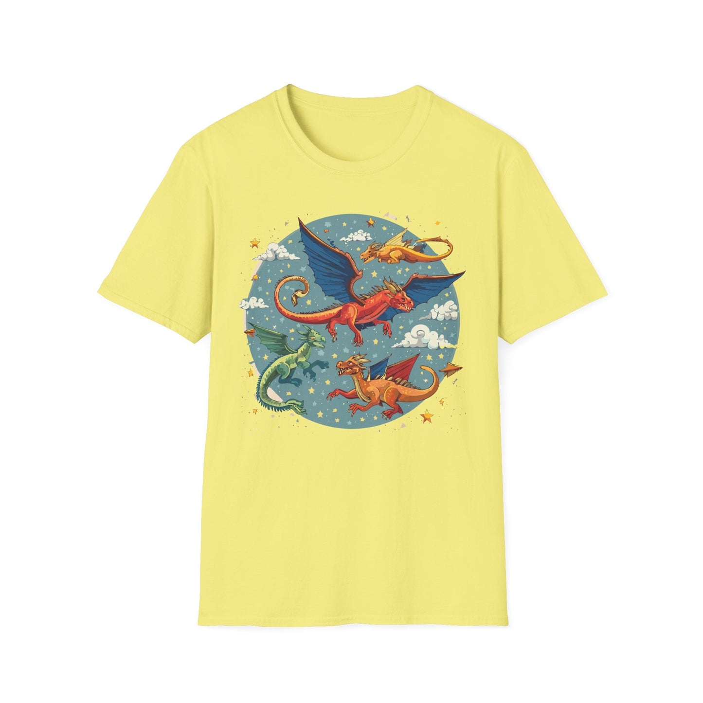 Dragon Graphic Unisex 100 Cotton Tee with Animal Artwork Design 12